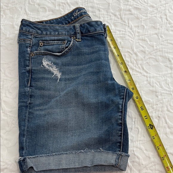 American Eagle Outfitters Women's Blue Denim Shorts - Picture 7 of 8